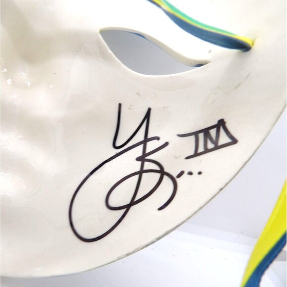 Rings & Clowns Ceramic Full Face Mardi Gras Masks set of Two preowned - Picture 8 of 8